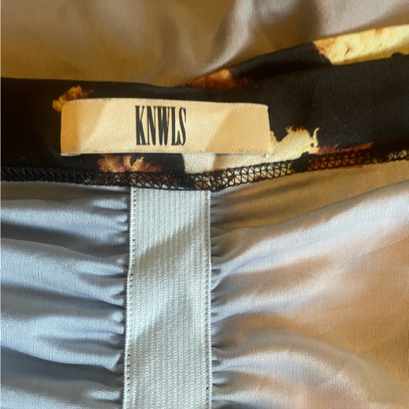 KNWLS black and gold fitted mini dress - Picture 5 of 5